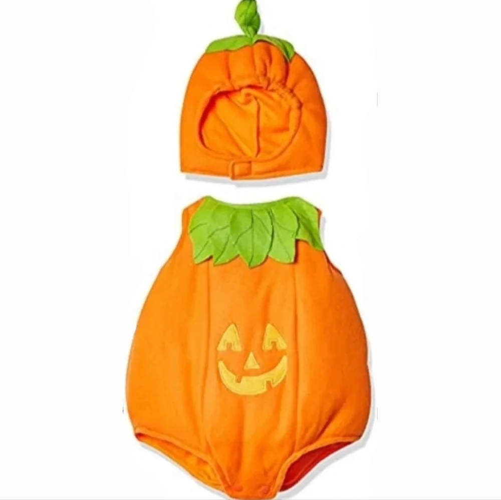 Dress Up America Pumpkin Suit Halloween Costume Size 0-6 Months